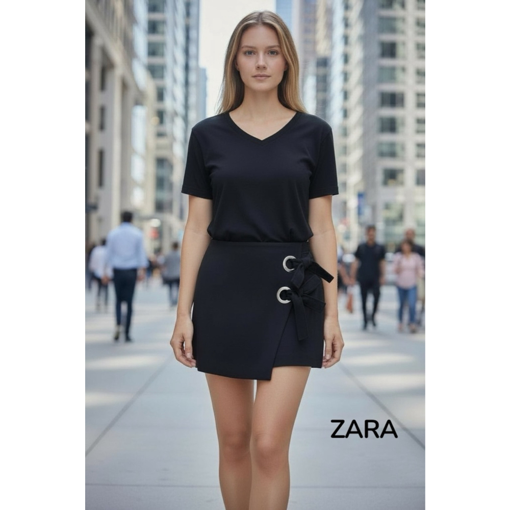ZARA Black Sexy Mini Skirt NWT NEW